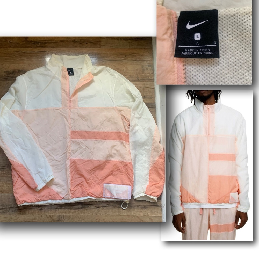 Nike Flight 1/4 Zip Pullover Wind Jacket Mens Flight Edition Size-L EUC